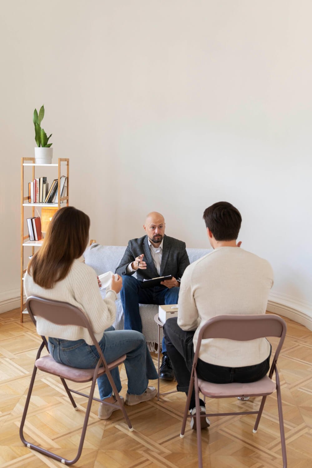 2149175216 Couples Embracing the Start of their Therapy Journey at Therapy Brampton