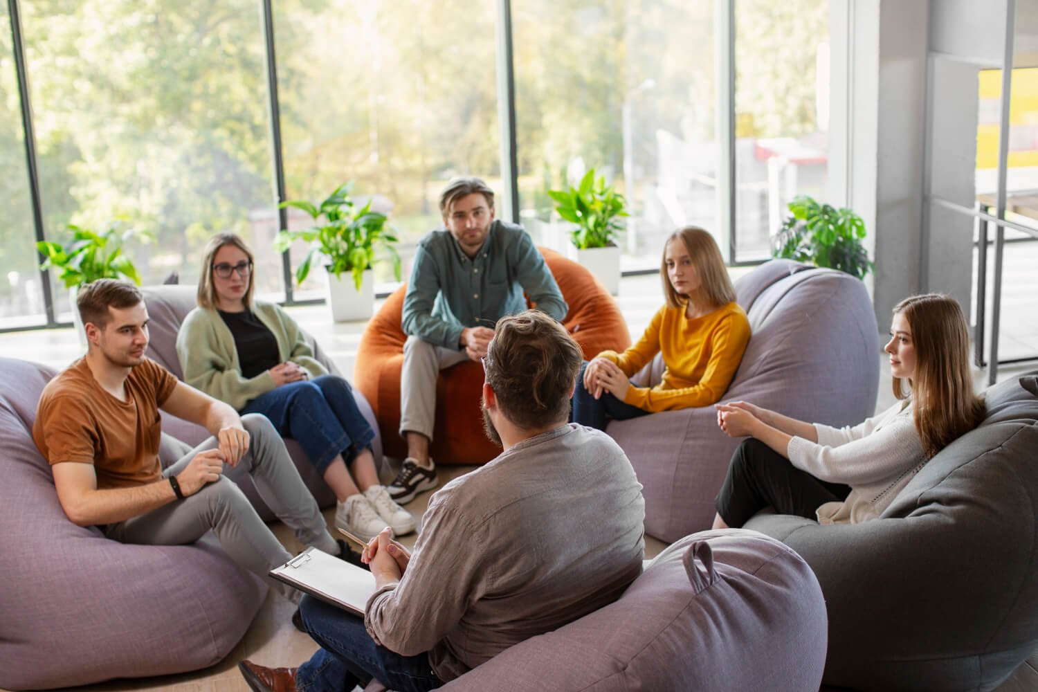 People attending therapy meeting Therapy Brampton Team Meeting
